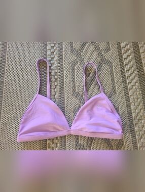 Speedo Women's Purple Triangle Swim Top only MEDIUM